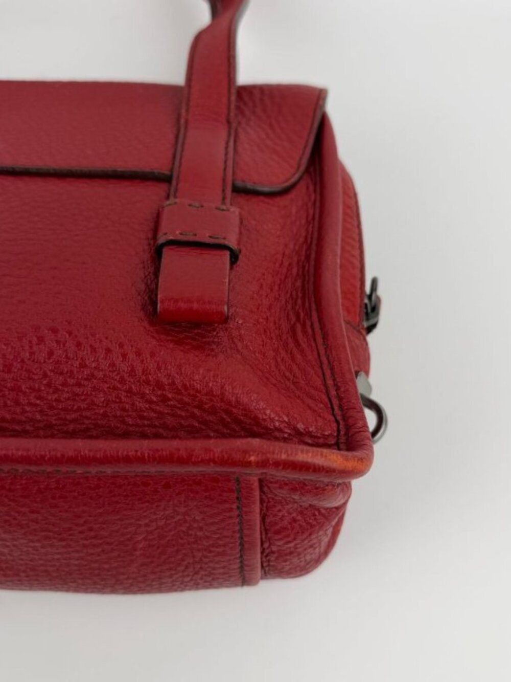 Prada Tote Red Leather Vintage - Picture 11 of 16